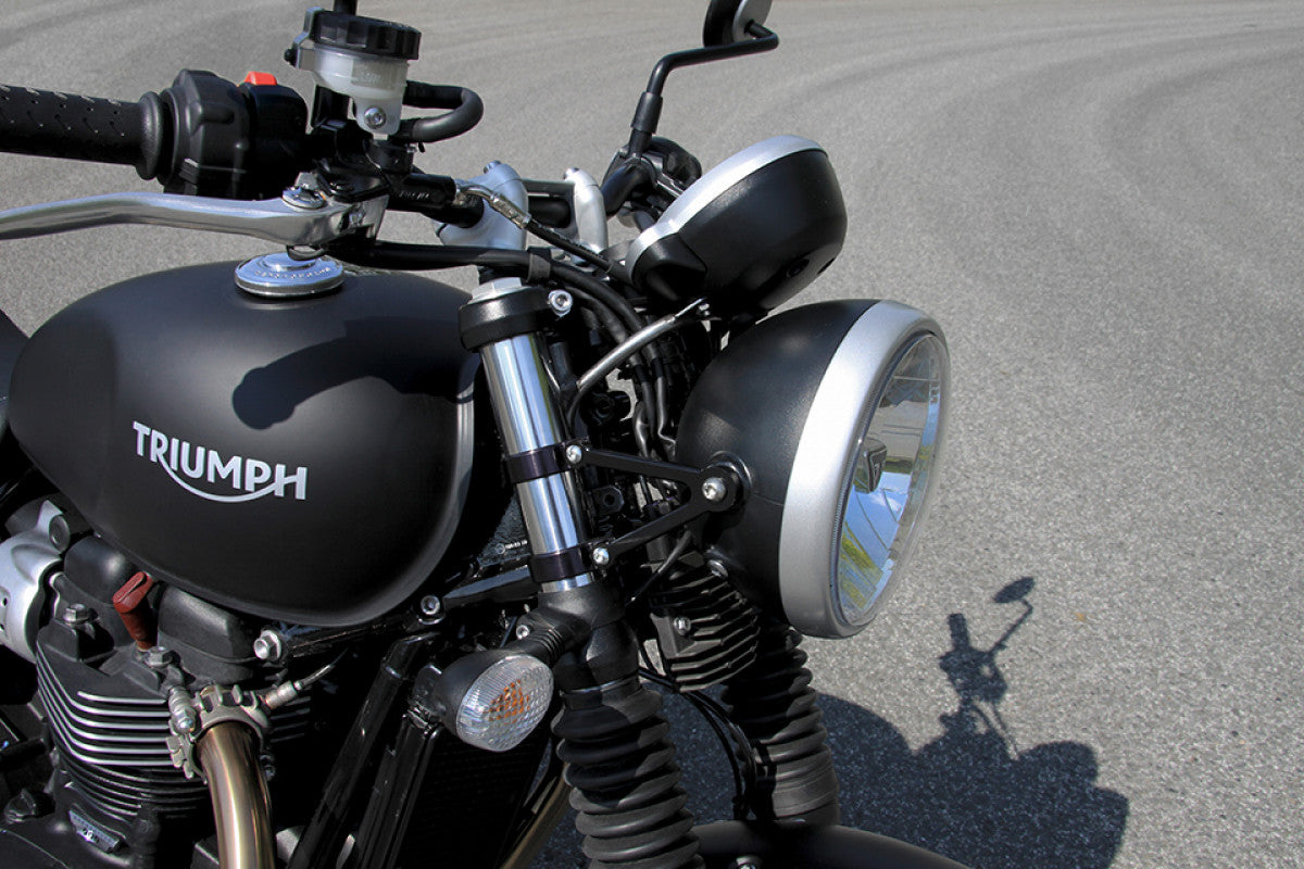 LSL -Scheinwerfermontageklammern mit Indikatorhaltern für die Triumph Street Twin