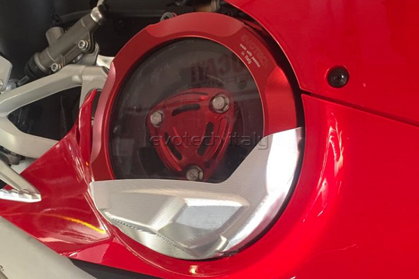 Evotech Motordeksel-Schutzplatte rechts-rot-panigale V4 (alle Modelle)