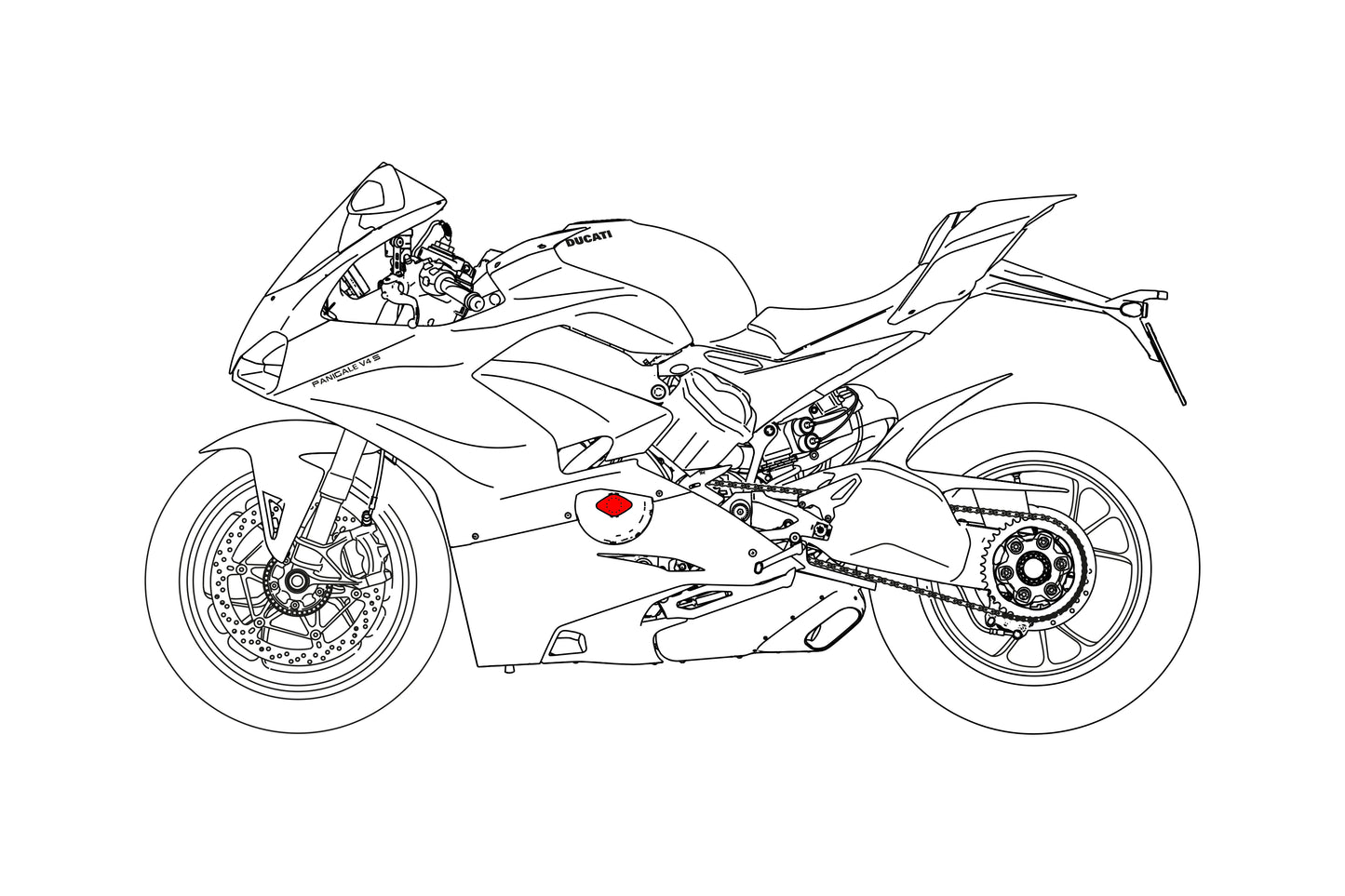 Timing -Inspektionsabdeckung Ducati V4S Ducati Panigale V4S (2025+)