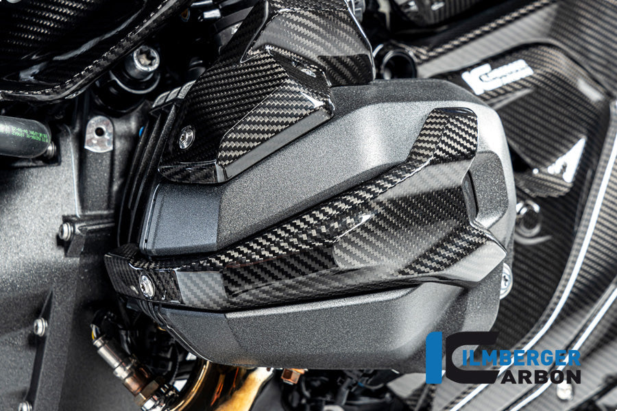 Bougie Cover links glanzend carbon BMW R1300GS Adventure Option 719 Karakorum 2024+