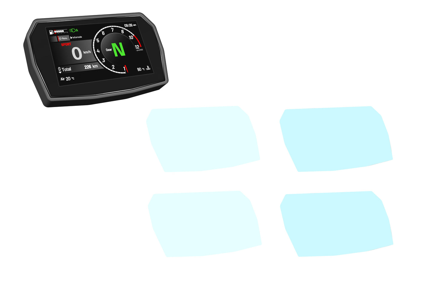 Dashboard Protector Kit (4 pcs) Ducati Panigale V2S FB63 (2026)