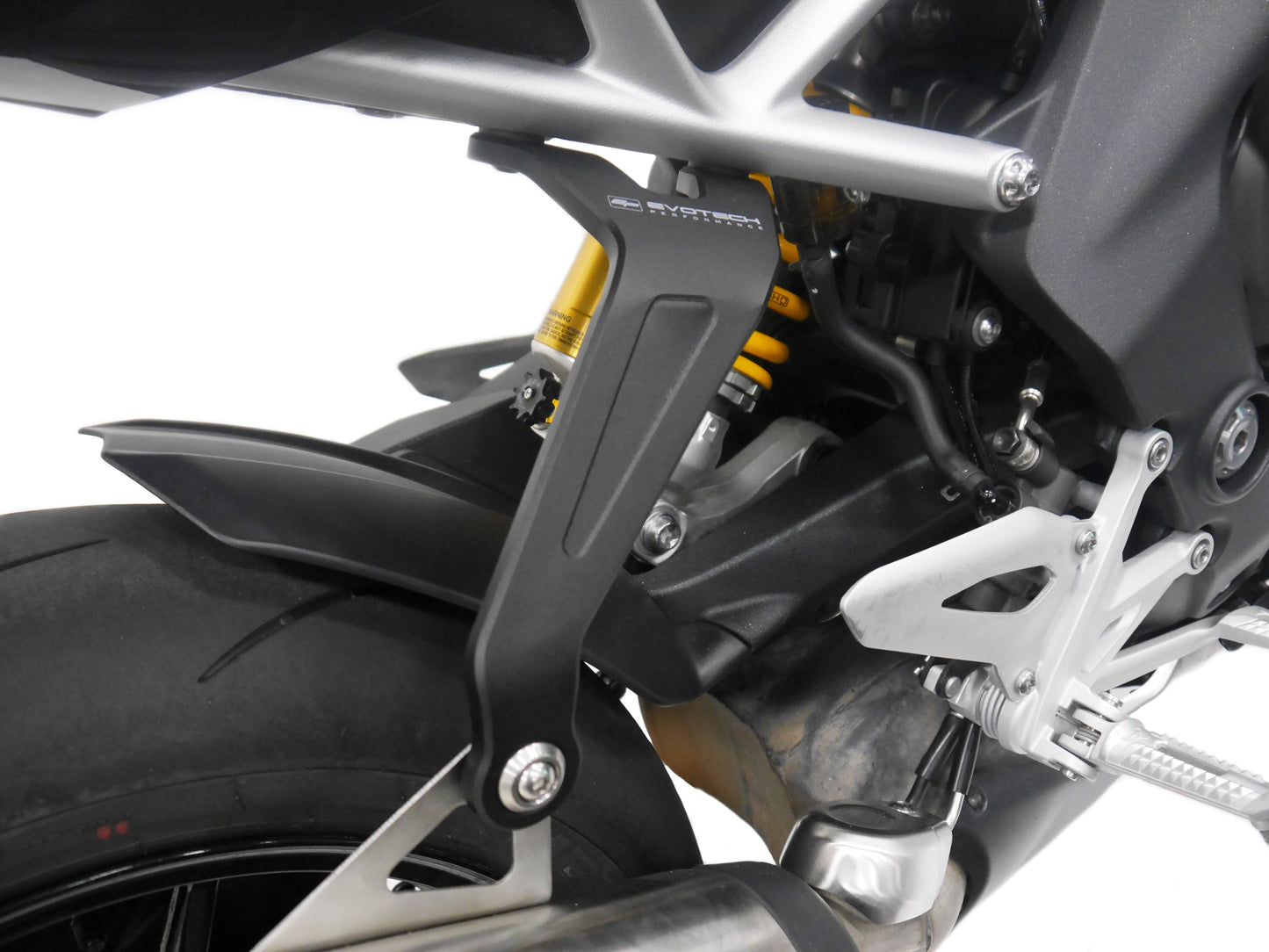 Uitlaatsteun Evotech (Black) - Triumph Speed Triple 1200 RX (2025+)