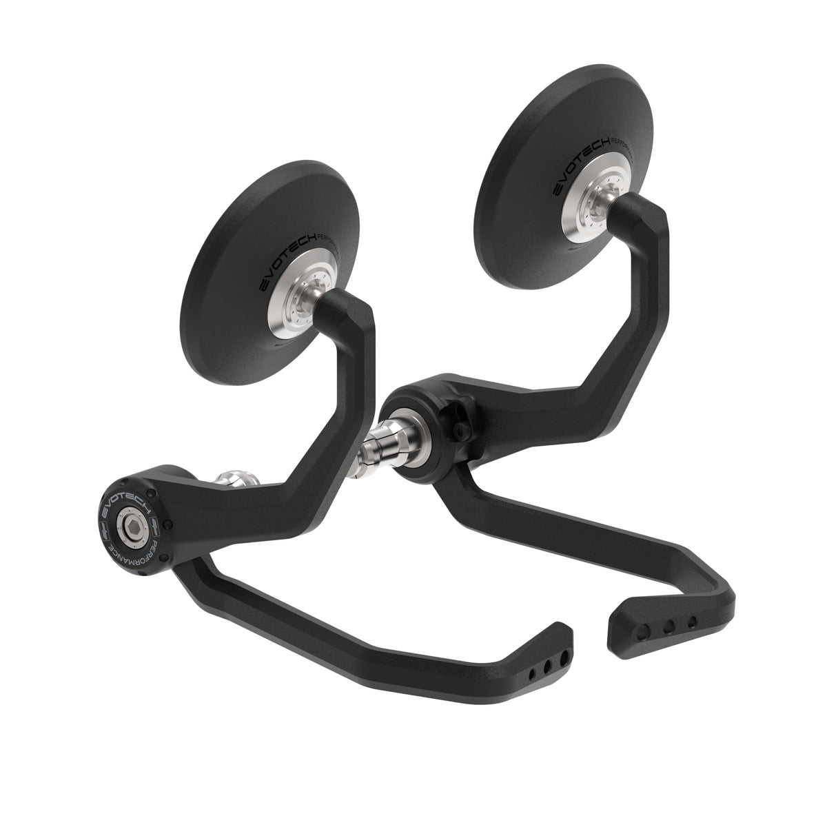 Bar End Spiegels (Retro) incl. Rem- en Koppelingshendel Beschermer Set Evotech - Ducati Monster V2+ (Plus) (2026+)