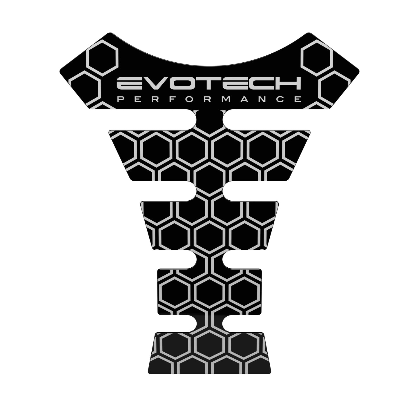 Evotech Performance Tankpad – Bescherming voor de benzinetank - Light Grey Hexagon Pattern