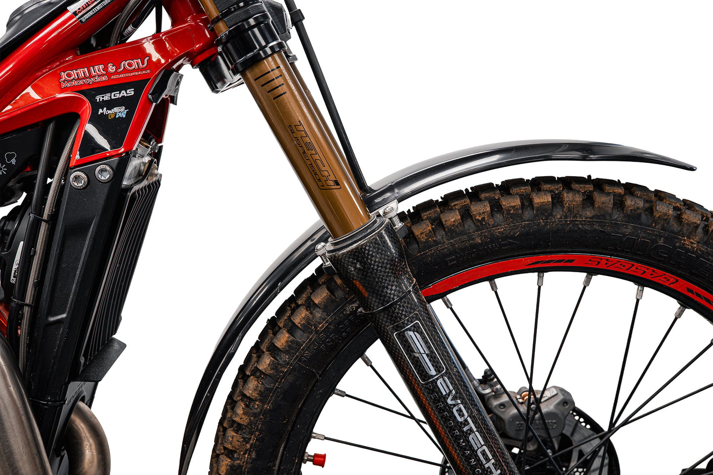 Evotech Front Mudguard Spacer Kit - Gas Gas TXT Racing 250 (2023+)