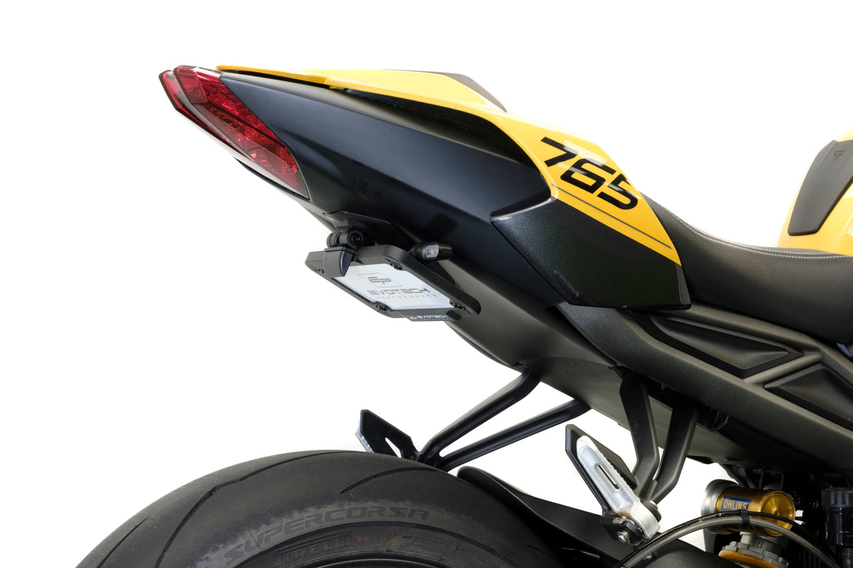 Verstelbare kentekenplaathouder Evotech - Triumph Street Triple 765 RX (2026)