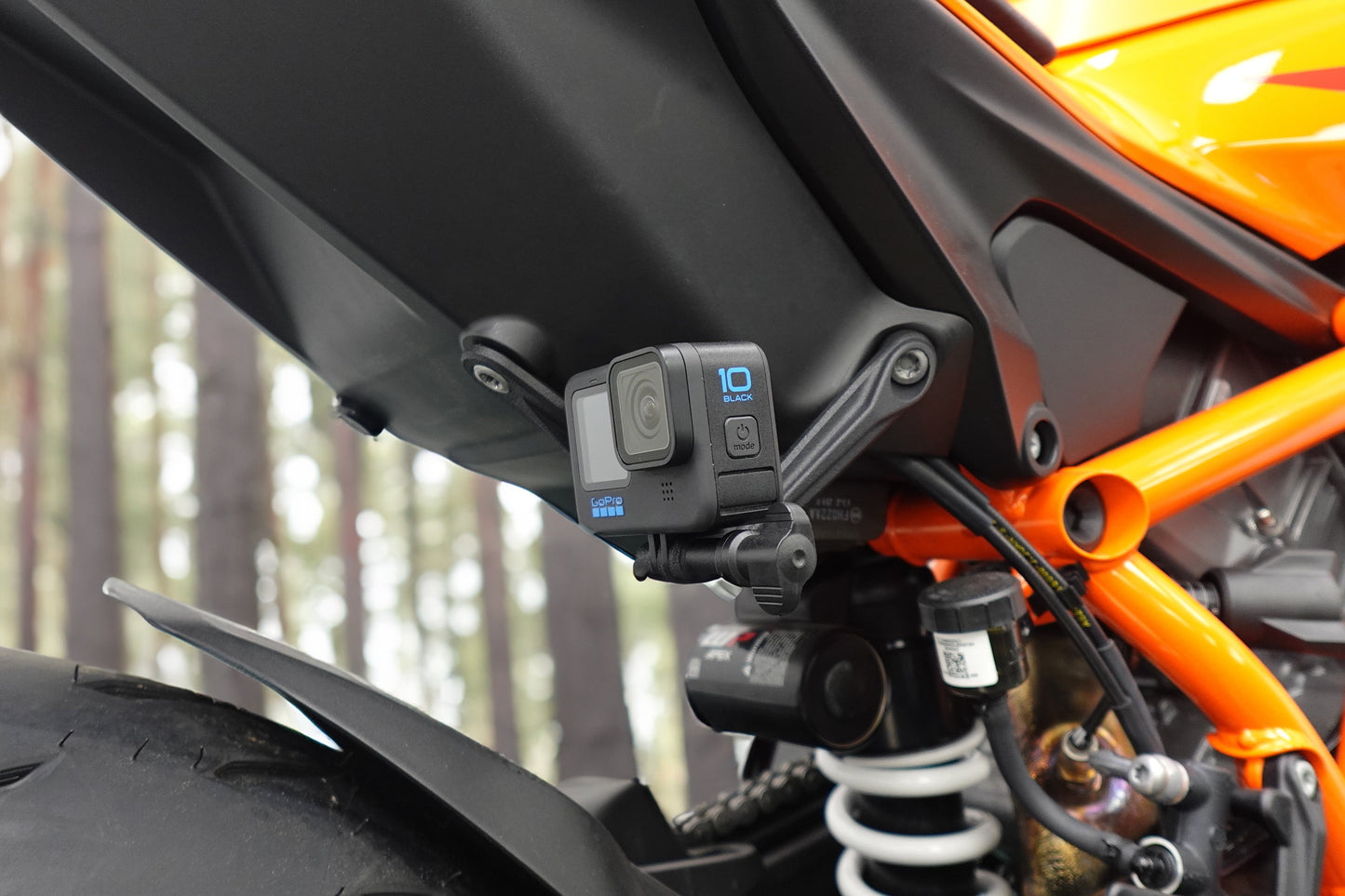 Evotech Footpeg Action Camera Montagesteun (achteruit gericht) - KTM 1390 Super Duke R Evo (2024+) (Right-hand Side)