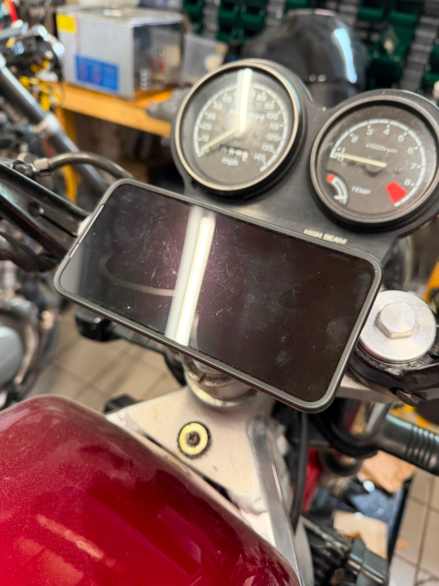 Navigatiesteun (balhoofdpen montage) QuadLock - Evotech Performance - Honda NT650 Hawk GT (1988-1991)