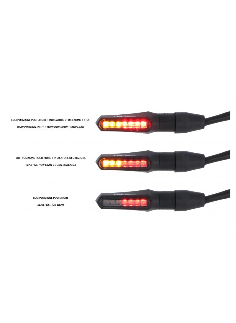 Indicator Taillight kit 'Task' CNC Racing Aprilia Tuono 457 (2025+)