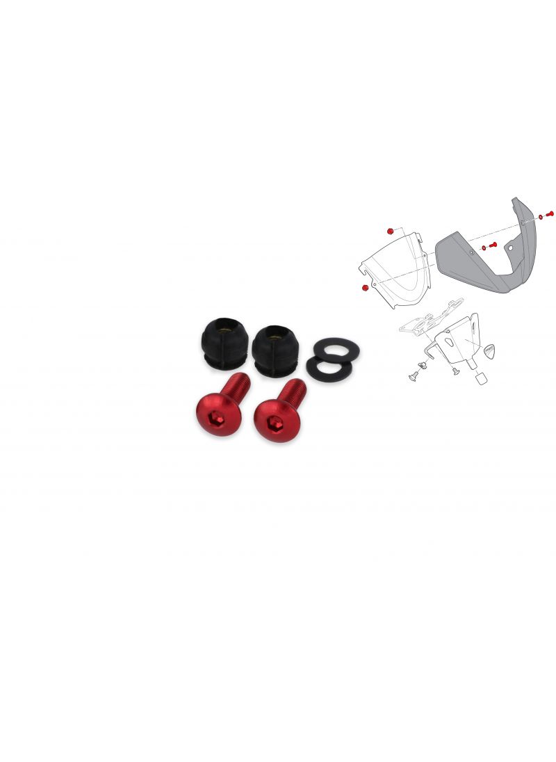 Kit de perno de pantalla de viento (2 pcs.) Ducati Monster 950 Ducati Monster 950 + (más) (2021+)