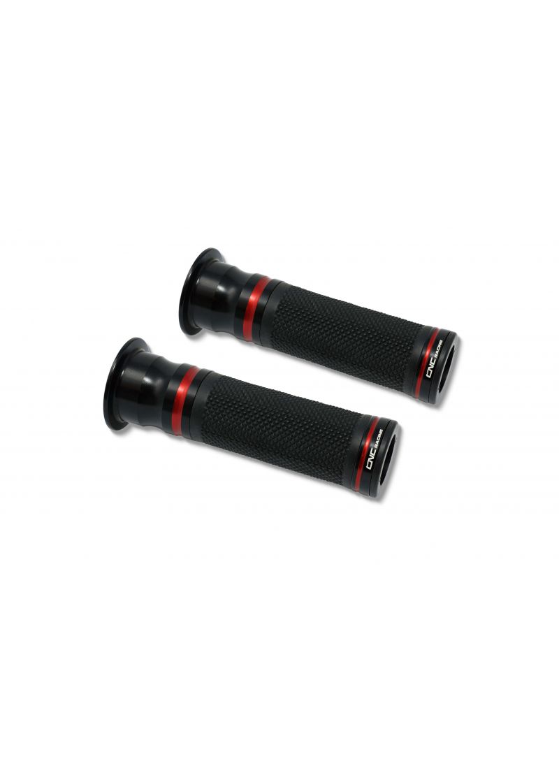 Handlebar Grips CNC Racing - Bicolore Black -Red