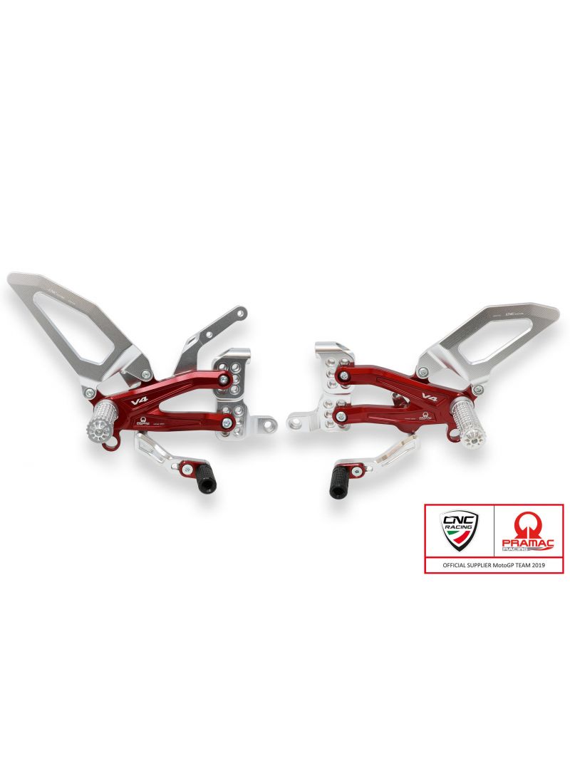 Adjustable Rear Set RPS Easy for Ducati Panigale V4 With Road and Reverse Shift - Pramac Limited Edition Ducati Panigale V4 S (2018-2020)