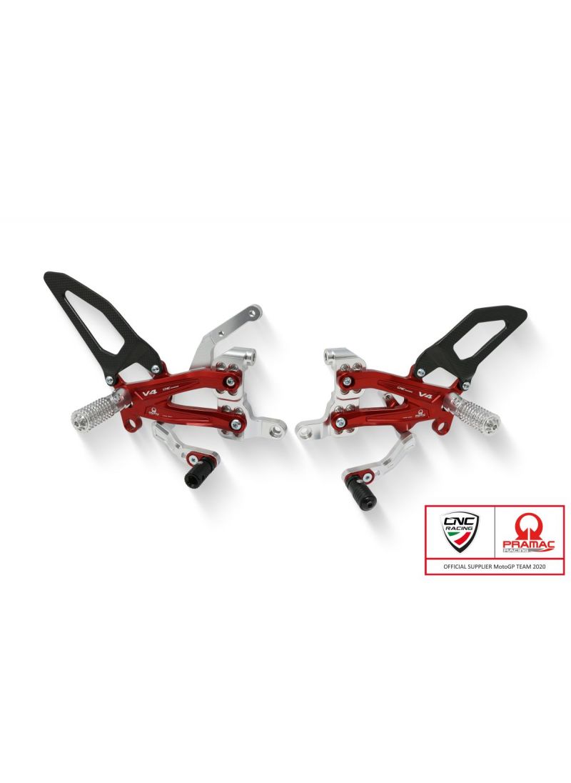 Einstellbares hinteres Set RPS für Ducati Panigale V4R mit Straßen und Rückwärtsschicht - Pramac Limited Edition Ducati Panigale V4 R (2019-2020)