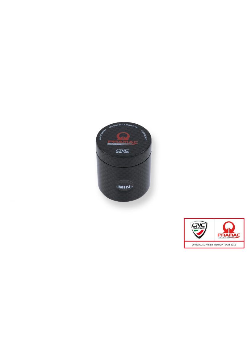 Carbon 12ml (achter)rem of koppeling vloeistof reservoir - Pramac Racing Limited Edition Triumph Trident (2025+)
