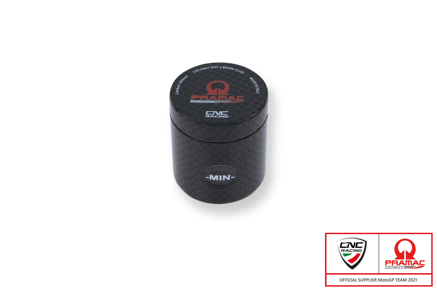 Carbon 12ml (achter)rem of koppeling vloeistof reservoir - Pramac Racing Limited Edition - Universeel