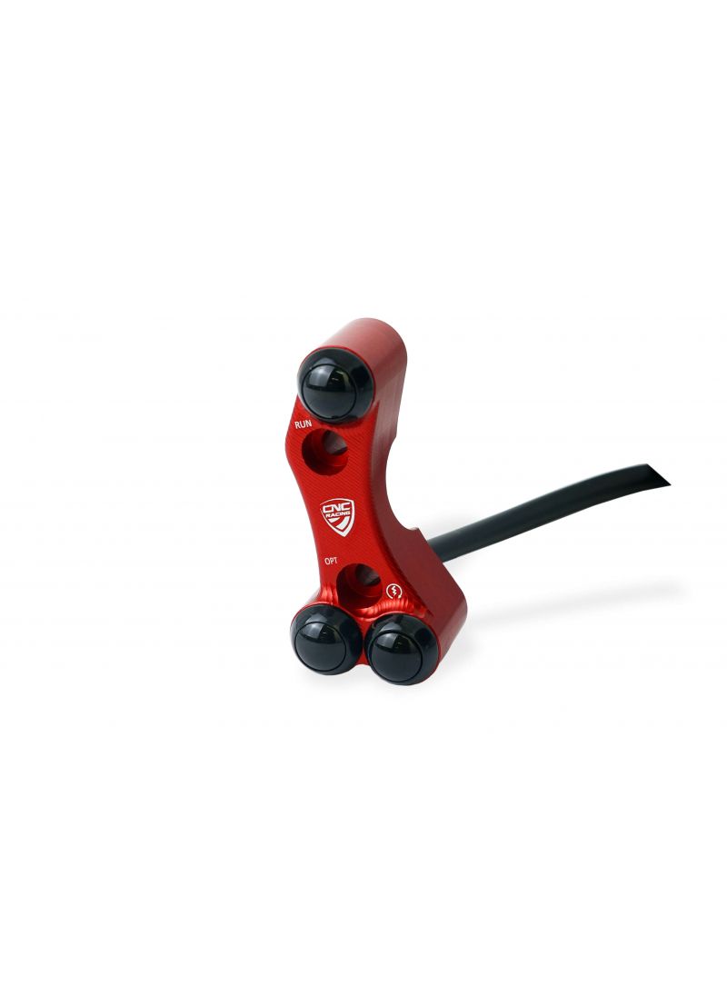 Right Handlebar Switch - OEM and RCS Brembo Brake Master Cylinder - Red Version Ducati Hypermotard 1100 EVO (2010-2012)