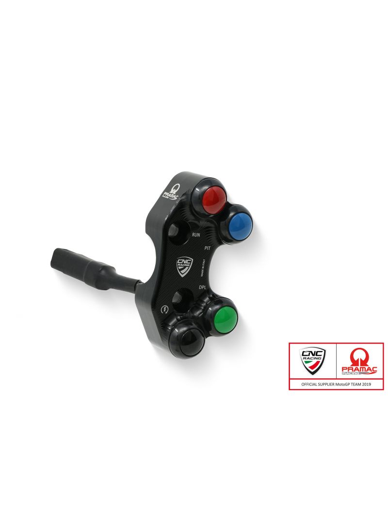 CNC Right Handlebar Switch Panigale V4R - Brembo Billet CNC and forged Brake Master Cylinder - Pramac Limited Edition Ducati Panigale V4 R (2021+)