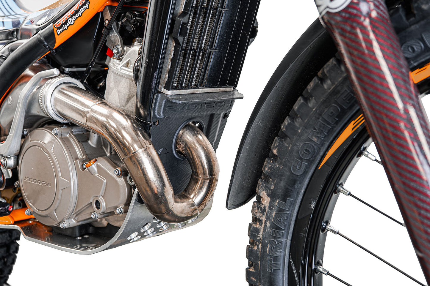 Evotech Engine Splash Guard - Sherco 125 ST Factory (2023+)
