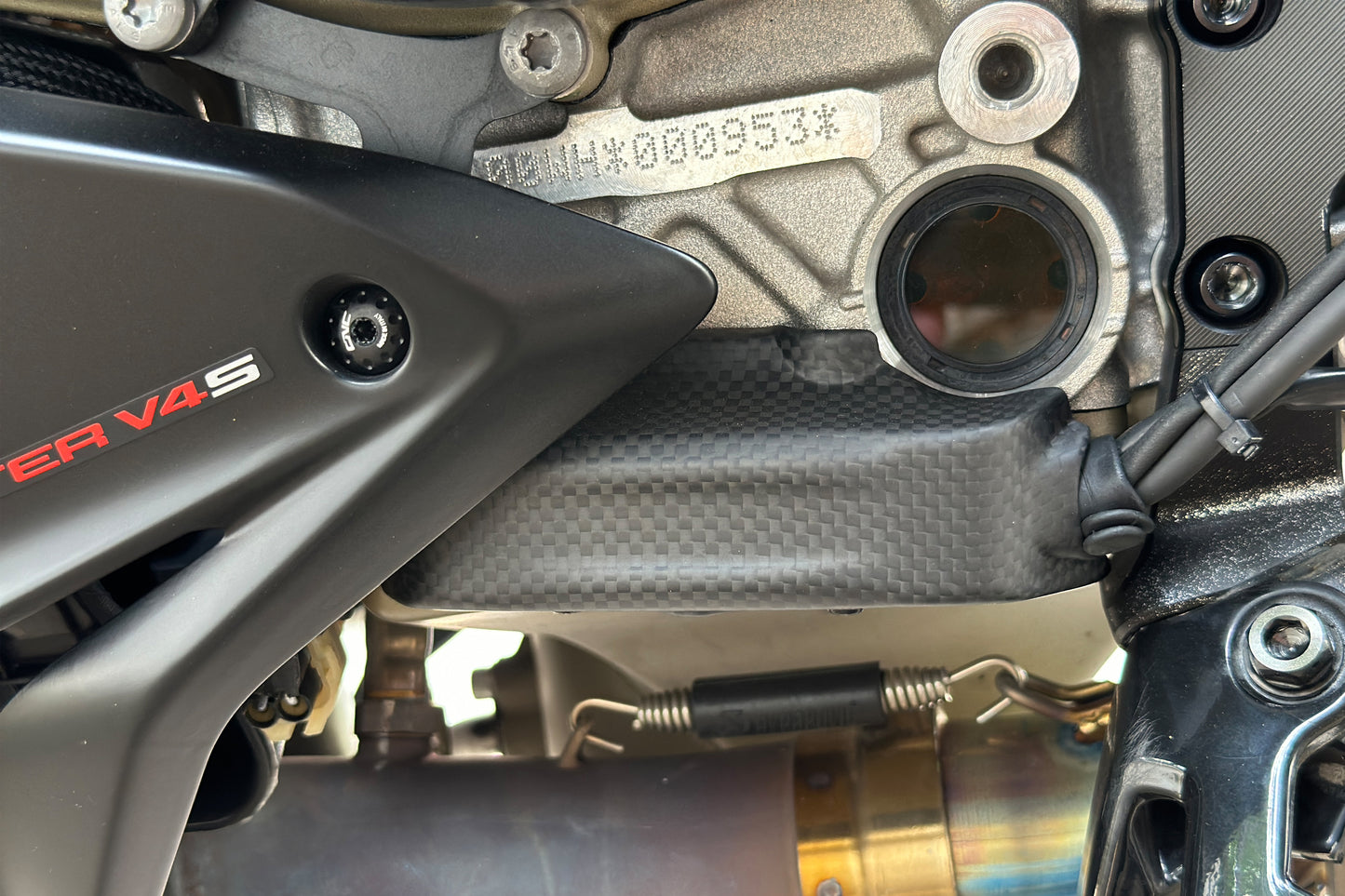 Matt Carbon Quick-Shift Cable Cover Ducati Ducati Streetfighter V4 SP2 (2023-2024)
