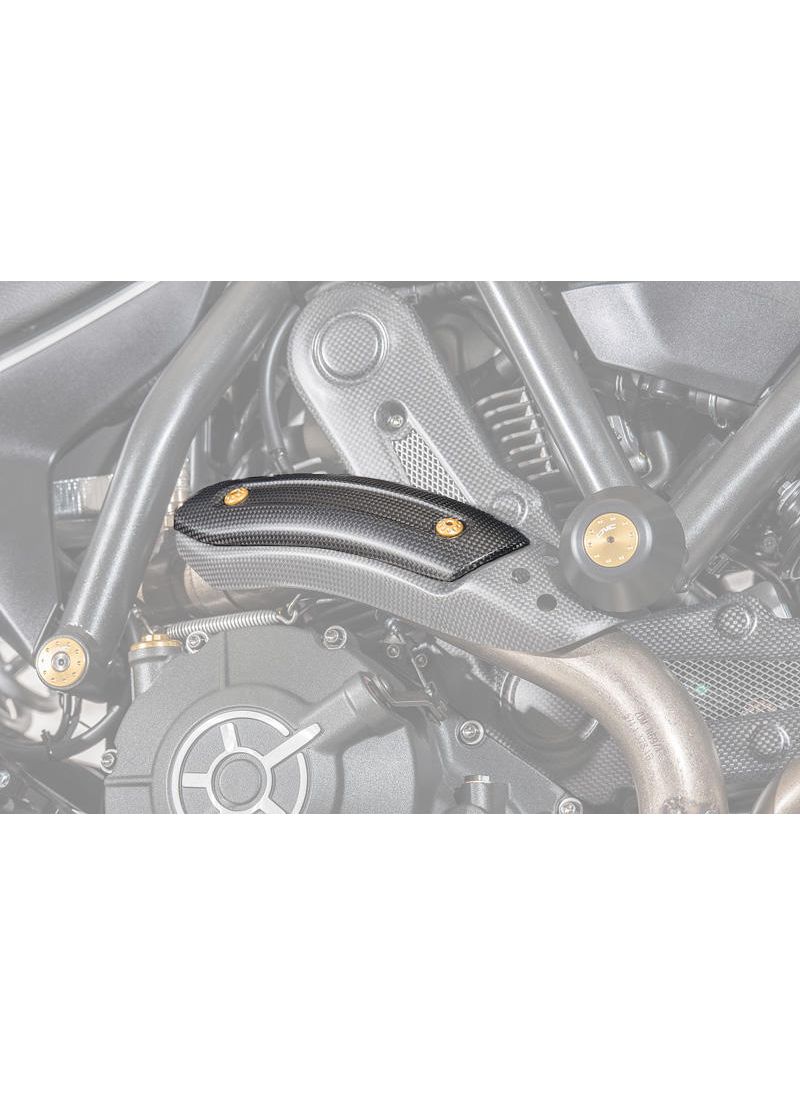 Exhaust Pipe Heat Guard Ducati - Matt Carbon Ducati Scrambler Icon Dark (2020-2022)