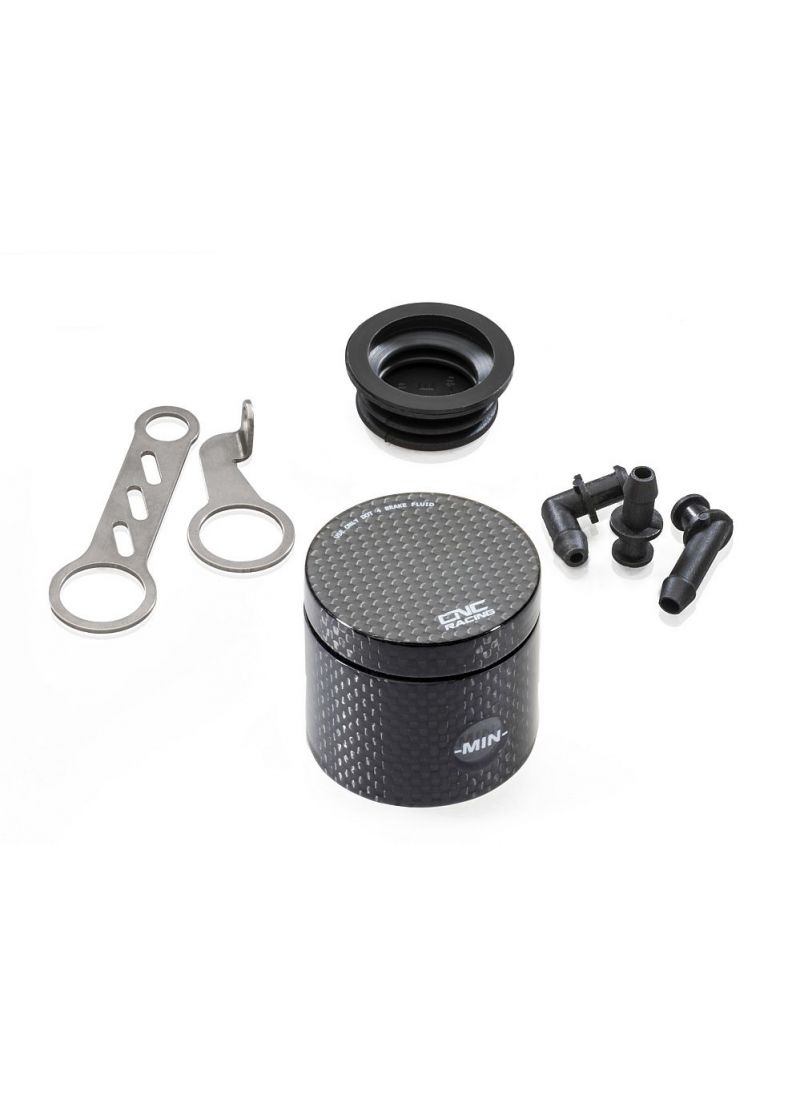 CNC Racing carbon Remvloeistof reservoir 25ml Triumph Trident (2025+)