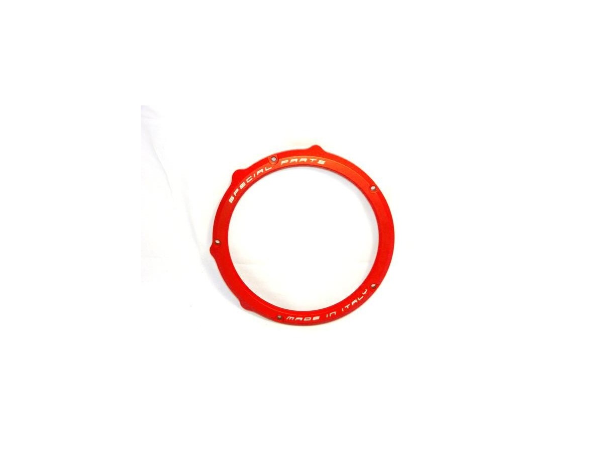 Outletdeal: Ducabike Externe Ring voor Clear Clutch Cover Red