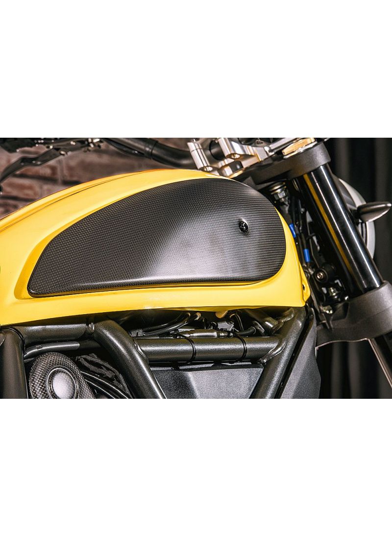 Carbon Tank Side Panel Kit Ducati Scrambler - CNC Racing Ducati Scrambler Icon (2015-2018)
