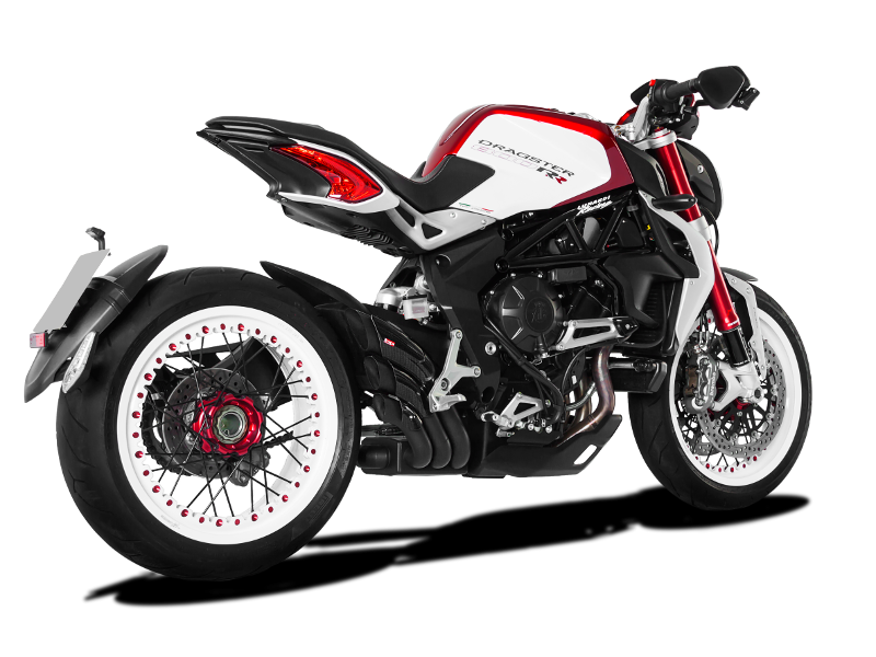 HP Corse Auspuffhydrotre Satin Kohlenstoffabdeckung MV Agusta Brutale 800 2016 - 2020