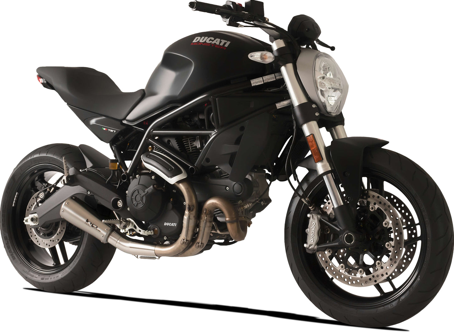 HP Corse Exhaust GP07 Satin Ducati Monster 797 2017-2020