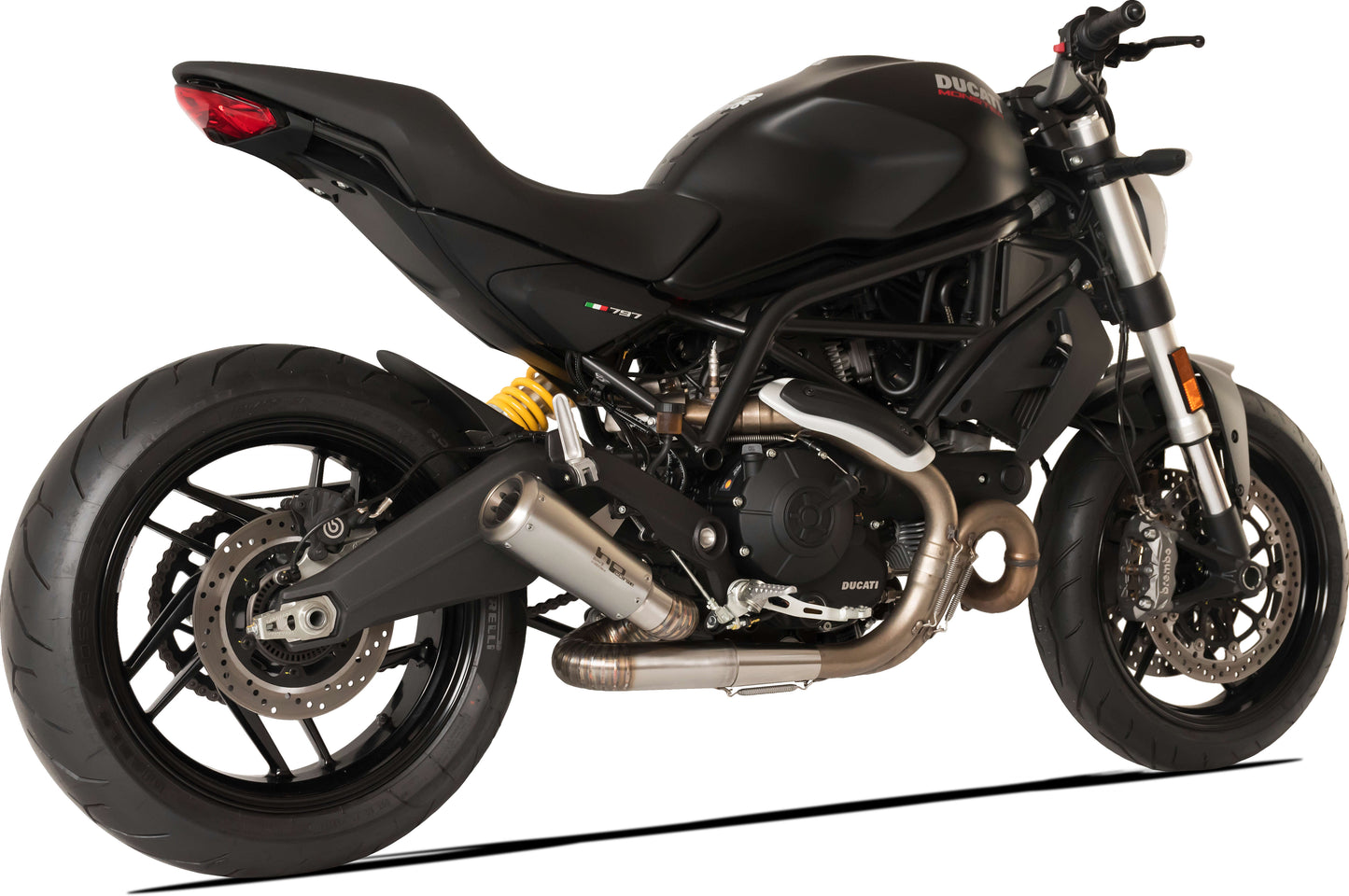 HP Corse Auspuff GP07 Satin Ducati Monster 797 2017-2020