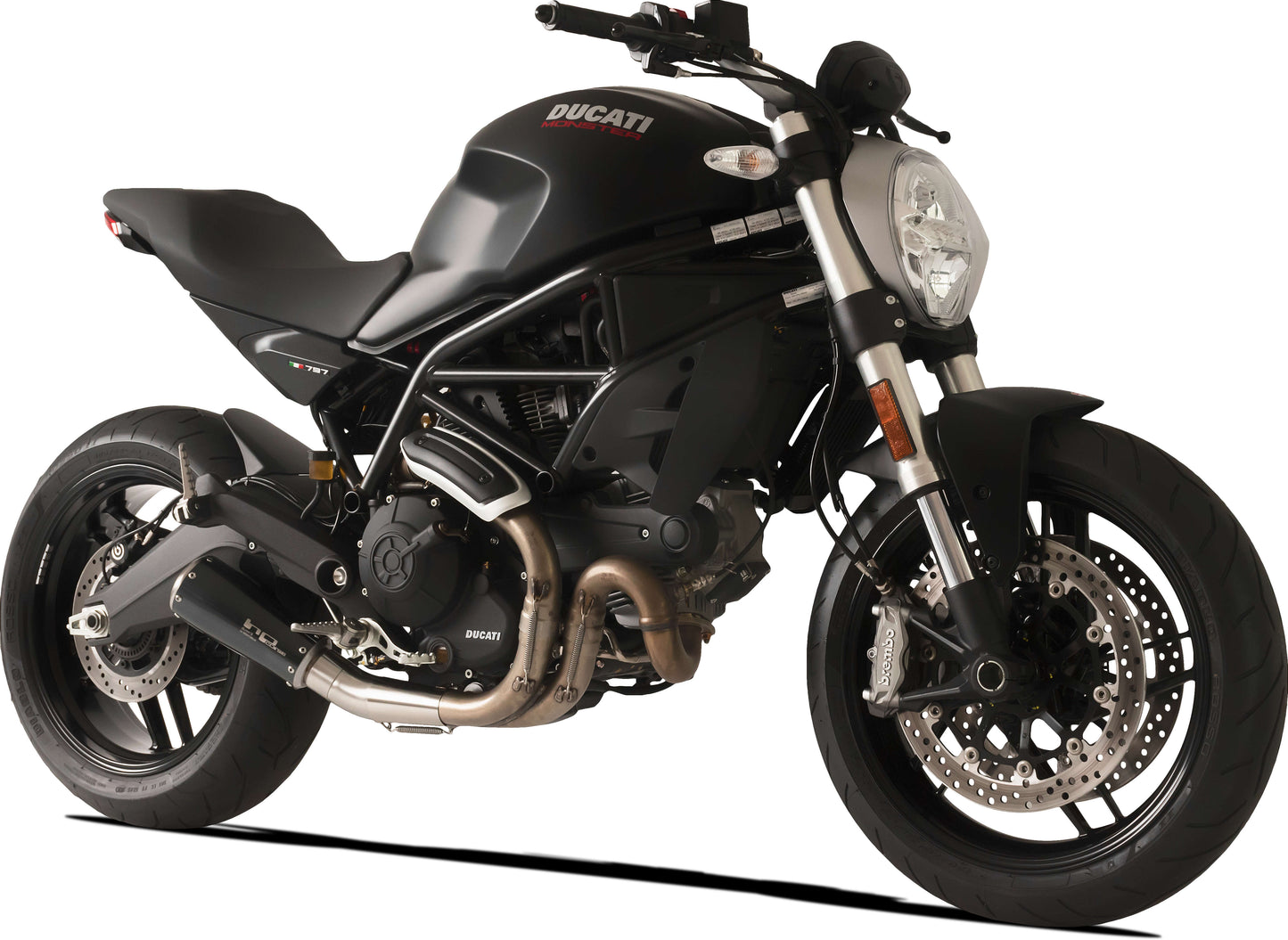 HP Corse Exhaust GP07 Black Ducati Monster 797 2017-2020