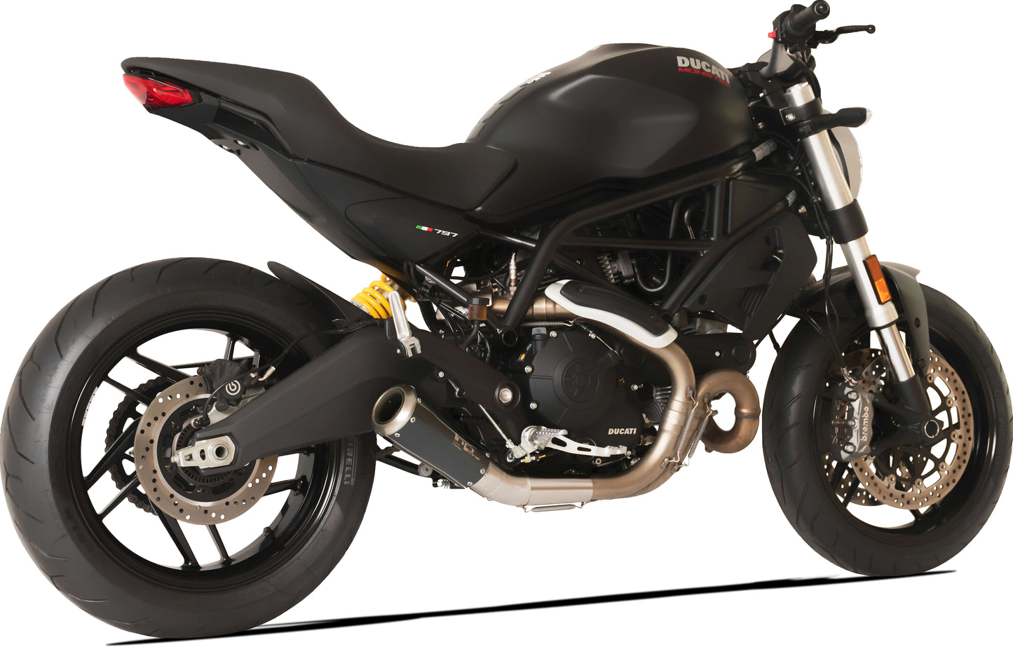 HP Corse Exhaust GP07 Black Ducati Monster 797 2017-2020