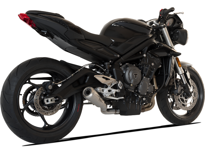HP Corse Auspuff GP07 Satin Triumph Street Triple 765 RS 2017-2022