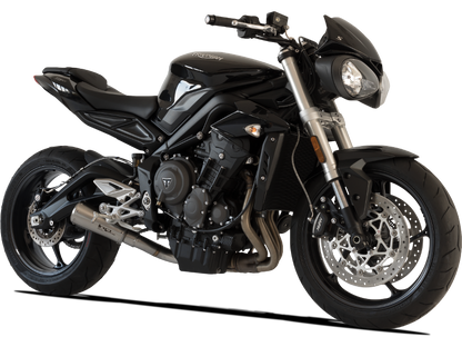 HP Corse Exhaust GP07 Satin Triumph Street Triple 765 R 2017-2022