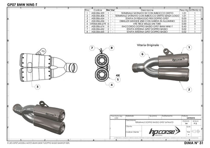 HP Corse Expace GP07 Satin BMW R NINET 2014 - 2020