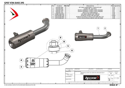 HP Corse Expace GP07 Black KTM Duke 390 2017-2020