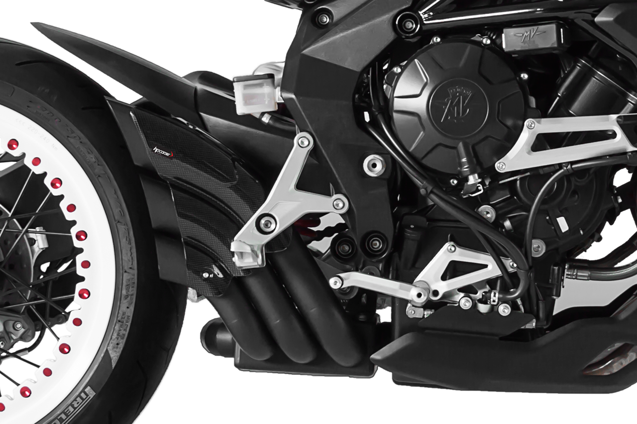 HP Corse Auspuffhydrotre Satin Kohlenstoffabdeckung MV Agusta Brutale 800 2016 - 2020