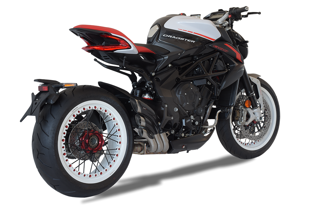 HP Corse Auspuffhydrotre Satin Kohlenstoffabdeckung MV Agusta Brutale 800 2016 - 2020