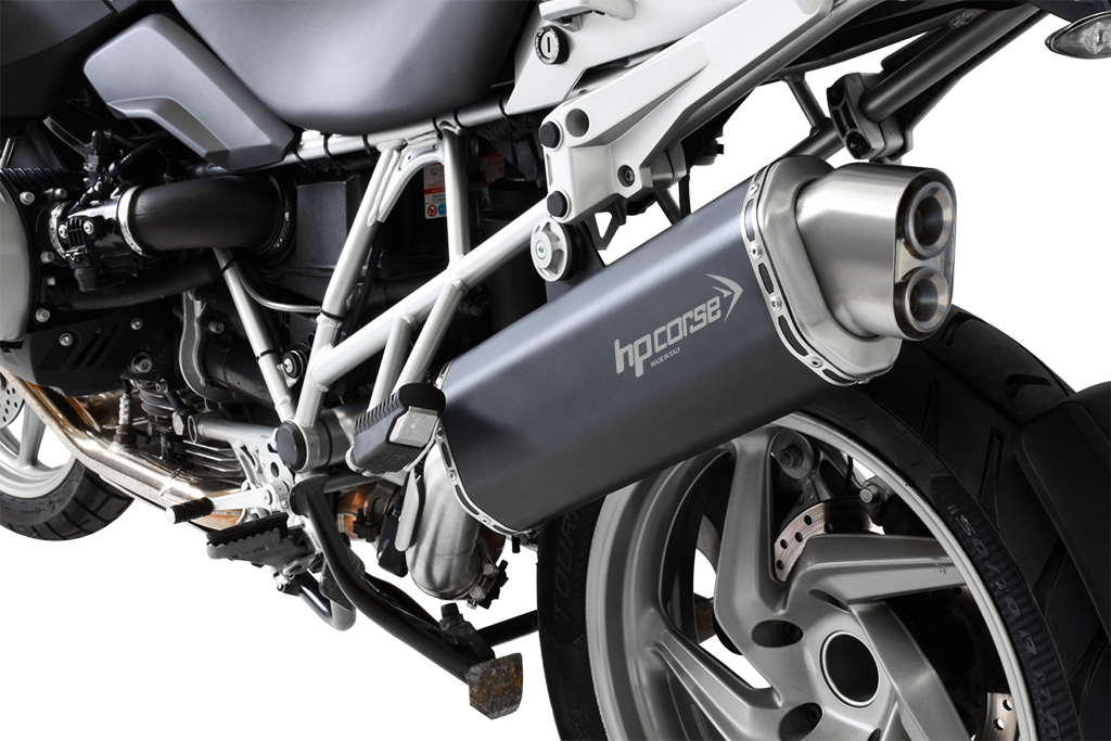 HP Corse Exhaust 4-track R Black BMW R 1200 GS 2010-2012