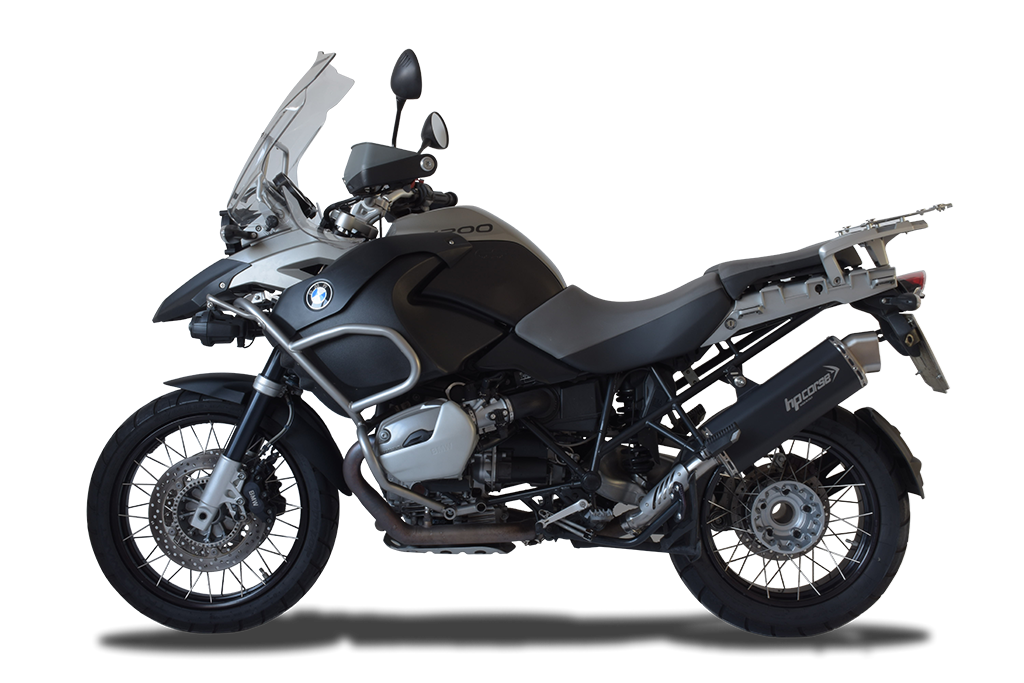 HP Corse Exhaust 4-track R Black BMW R 1200 GS 2004-2009