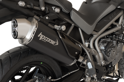 HP Corse Exhaust 4-track R Black Triumph Tiger 800 XC 2015-2017