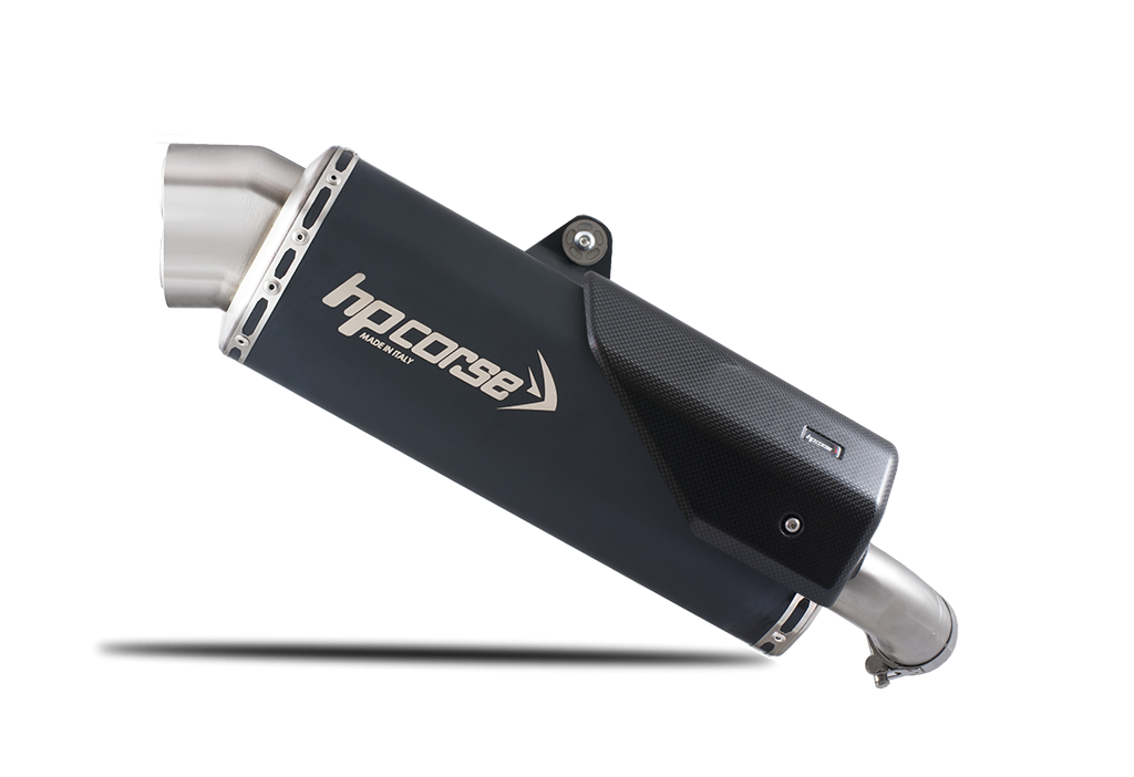 HP Corse Exhaust 4-track R Black Suzuki V-Strom 1000 2017-2020