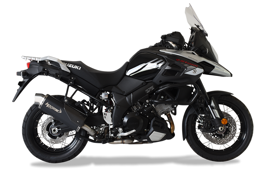 HP Corse Exhaust 4-track R Black Suzuki V-Strom 1000 2017-2020