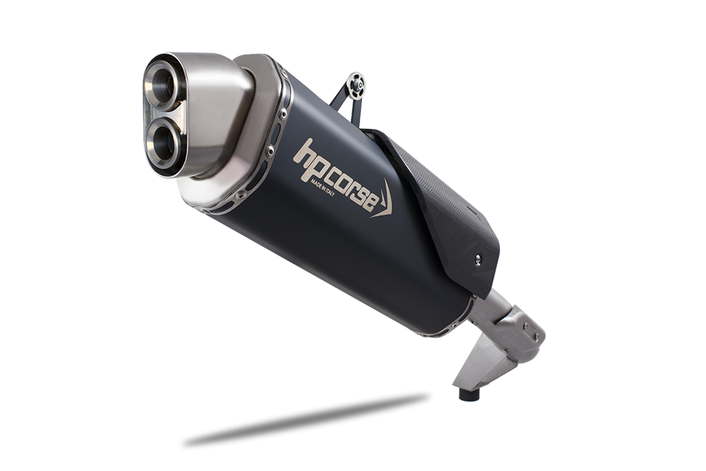 HP Corse Exhaust 4-track R Black Triumph Tiger 1200 XRT 2018-2020