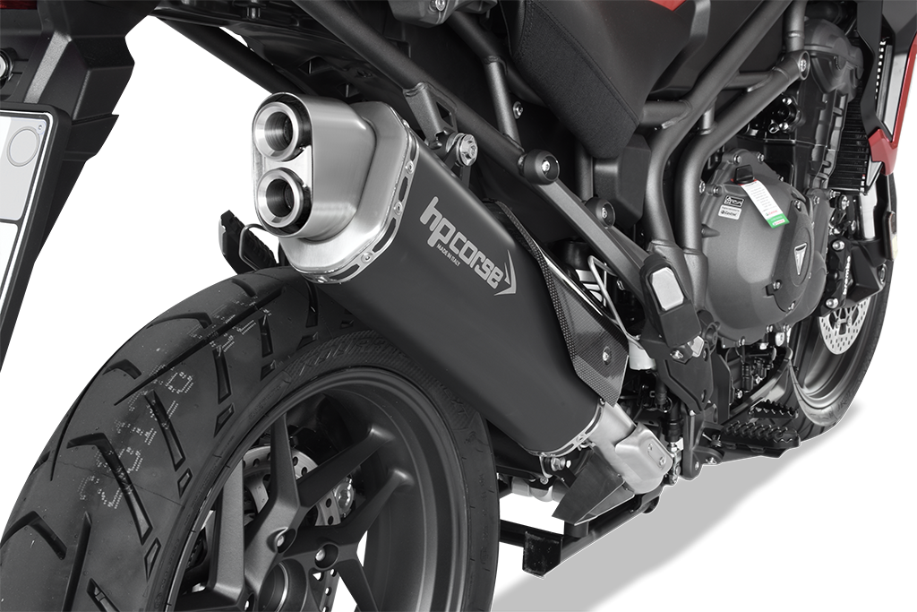 HP Corse Exhaust 4-track R Black Triumph Tiger 1200 XRT 2018-2020
