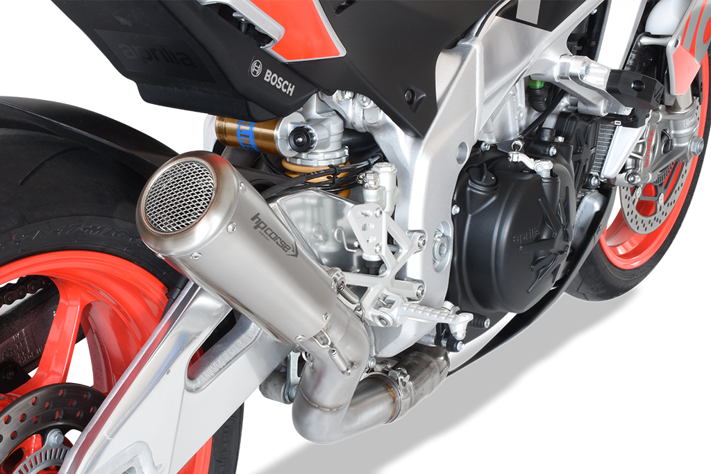 HP Corse Exhaust GP07 Satin Aprilia Tuono V4 2017-2018
