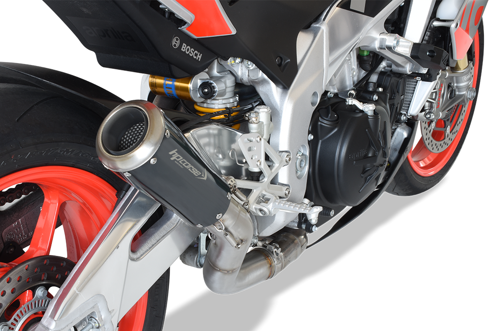 HP Corse Exhaust GP07 Satin Aprilia Tuono V4 2017-2018