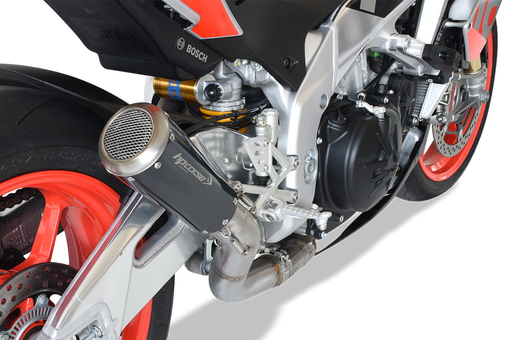 HP Corse Exhaust GP07 Satin Aprilia Tuono V4 2017-2018
