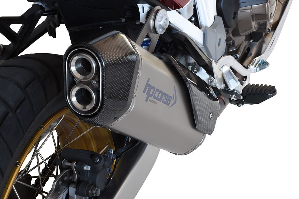 HP Corse Auspuff SPS Carbon Titanium Honda CRF 1100 Afrika Twin Plus 2016-2020