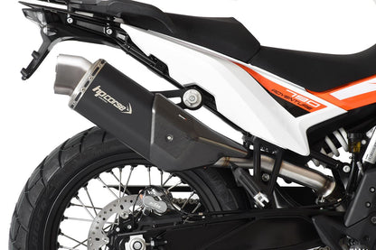 HP Corse Exhaust 4-track R Short Black KTM 790 Adventure 2019-2024